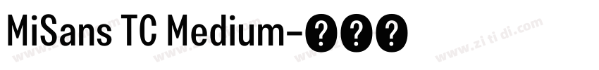 MiSans TC Medium字体转换